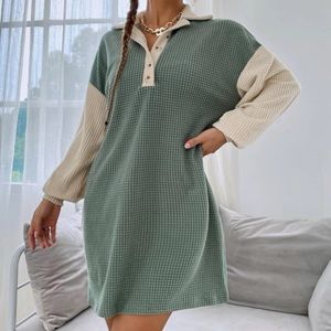 SHEIN NWOT Two Tone Dress